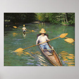 Åror av Gustave Caillebotte, Vintage Fine Art Poster
