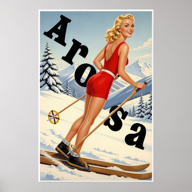Arosa, Schweiz Affisch (Framsidan)