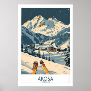 Arosa skidtryck - Schweiz 1 Poster