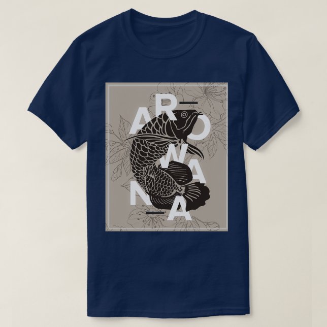 Arowana Fish Fisherman Fishing T Shirt (Design framsida)