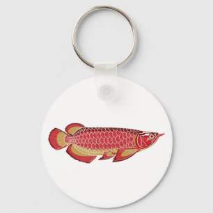Arowana knäppas Keychain Nyckelring