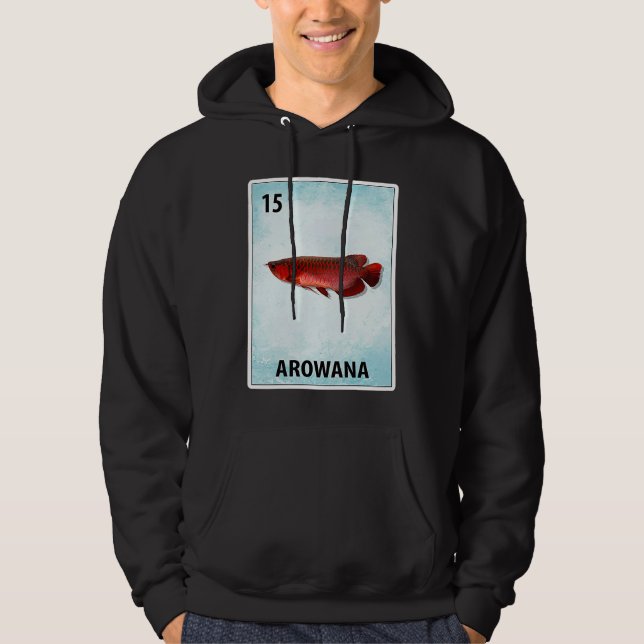 Arowana Mexican Fish Cards Hoodie (Framsida)