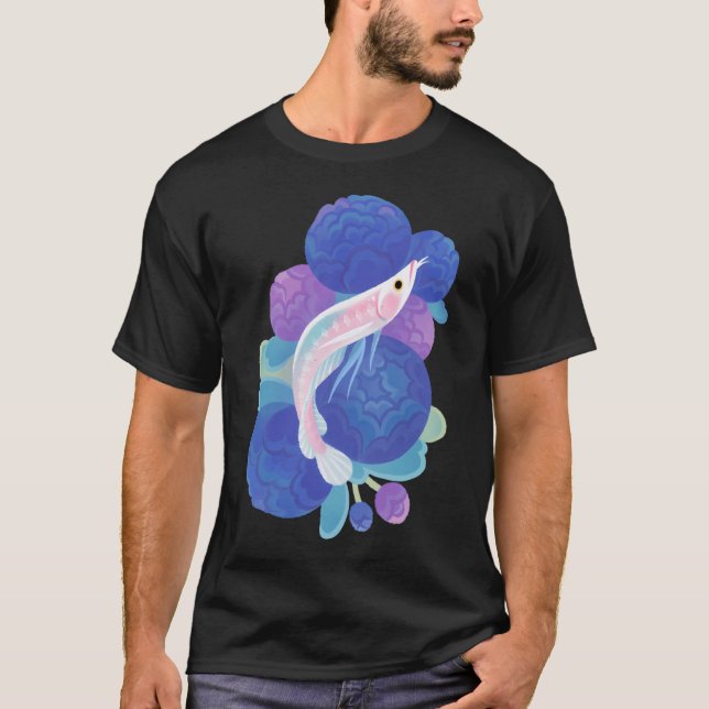 Arowana och peony t shirt (Framsida)
