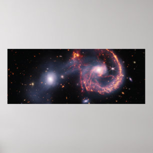 Arp 107 (NIRCam och MIRI Image) Poster