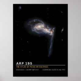 Arp 195 Atlas över säregna galaxer Poster