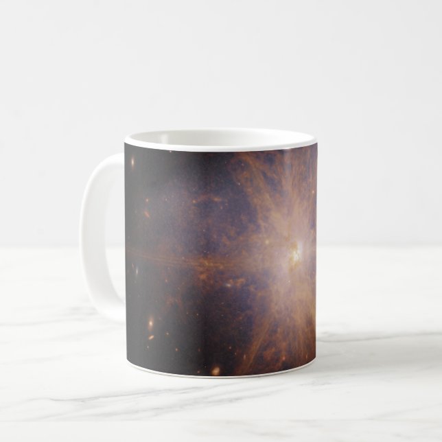 Arp 220 Ljus uppåt Natten Himlar Kaffemugg (Framsida vänster)