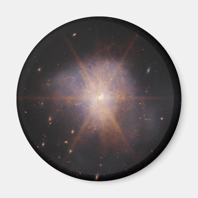 Arp 220 Ljus uppåt Natten Himlar Magnet (Framsidan)