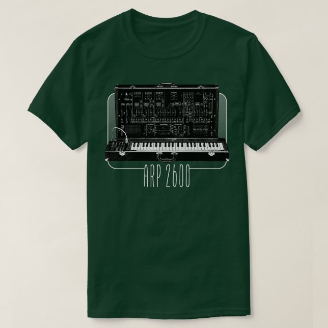 ARP 2600 Retro-synkroniseraren Älskare Design T Shirt (Design framsida)
