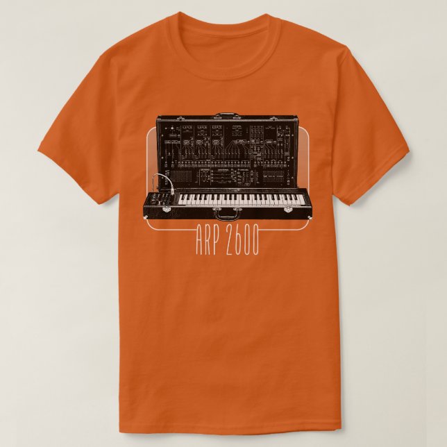 ARP 2600 Retro-synkroniseraren Älskare Design T Shirt (Design framsida)
