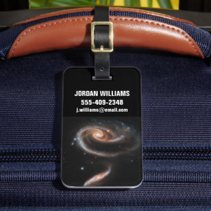 Arp 273 interagerande galaxer i Andromeda. Bagagebricka
