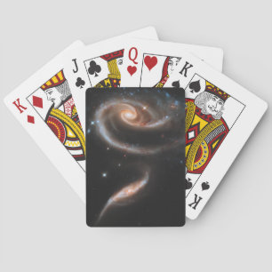Arp 273 interagerande galaxer i Andromeda. Casinokort
