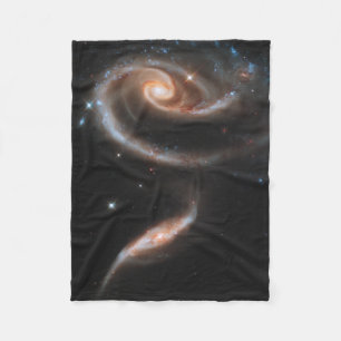 Arp 273 interagerande galaxer i Andromeda. Fleecefilt