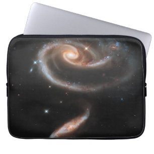 Arp 273 interagerande galaxer i Andromeda. Laptop Fodral
