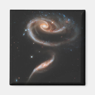 Arp 273 interagerande galaxer i Andromeda. Magnet