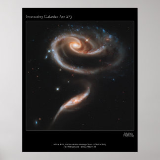 ARP-273 Interagerande galaxer Poster