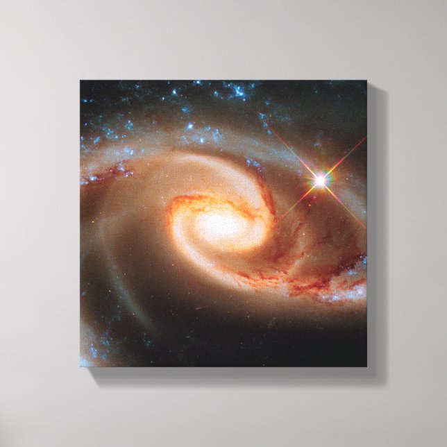 Arp 273 Ro Galaxies Hubble Rymden Photo Canvastryck (Framsida)