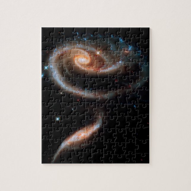 Arp 273 Rosgalaxer Hubblebild på yttre rymden Pussel (Vertikal)