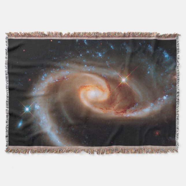 Arp 273 Rosgalaxer Hubblebild yttre rymden Foto Mysfilt (Framsidan)
