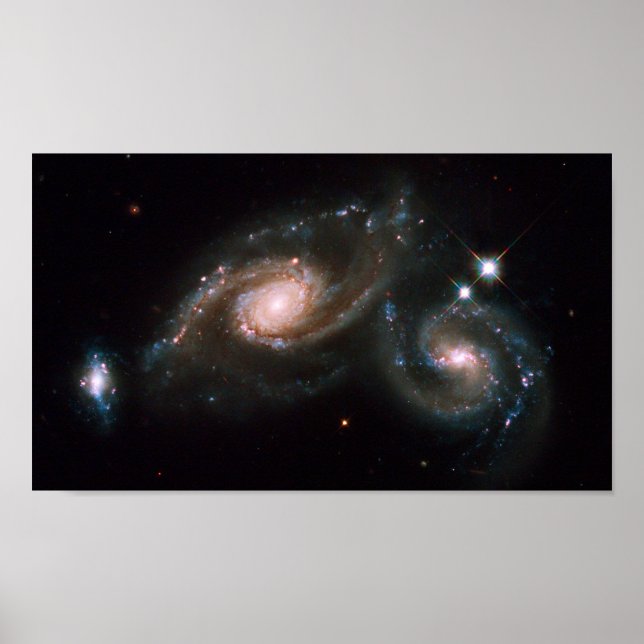 Arp 274 Galaxies NASA Space Poster (Framsidan)
