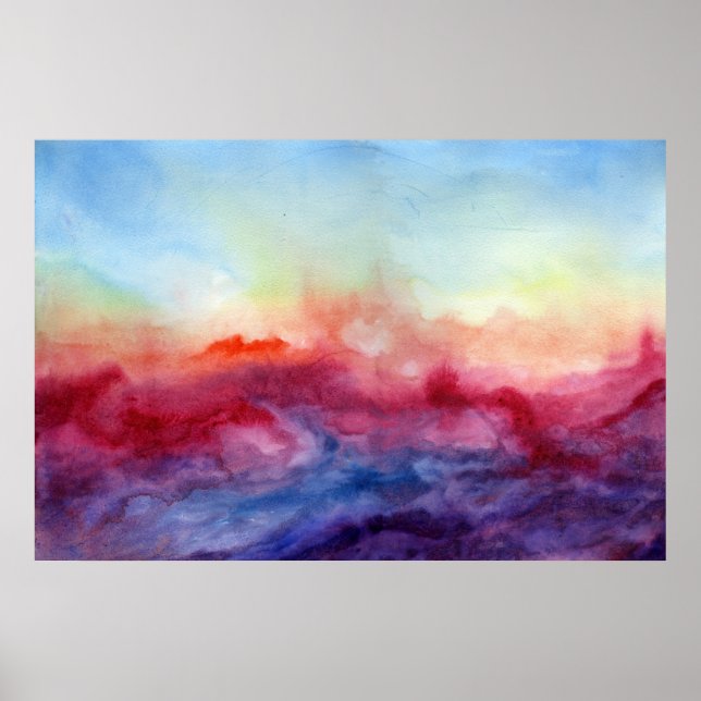 Arpeggi Watercolor Art Print Poster (Framsidan)