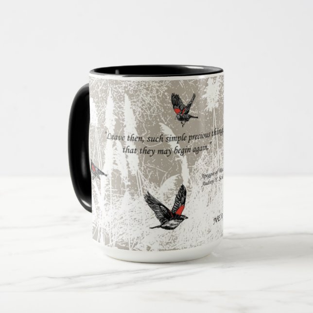 "Arpeggio of Redwings" kaffe mugg (Framsida vänster)