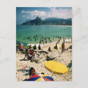 "Arpoador Beach, Rio de Janeiro" vykort