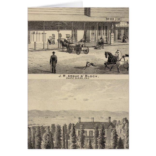 Arques block, hemvist i Hester Hälsningskort (Framsidan)