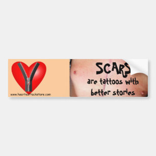 Ärr är tatueringar med bättre historier bildekal