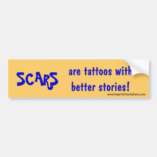 Ärr är tatueringar med bättre historier bildekal