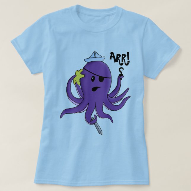 ARR! Bläckfisk Tee (Design framsida)