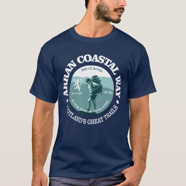 Arran Coastal Way (T) T Shirt (Framsida)