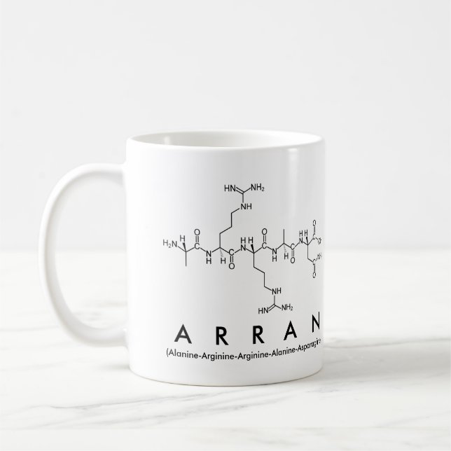Arran peptide namn mugg (Vänster)
