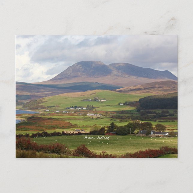 Arran, Skottlands landskapsfoto Vykort (Framsida)