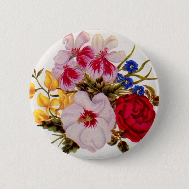 arrangemang blombukettblomma från 1800-talet knapp (Framsida)