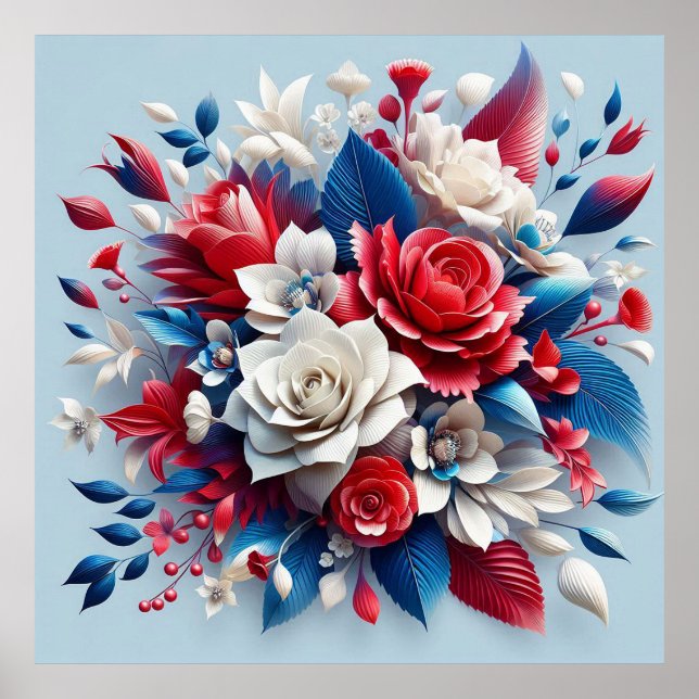 arrangemang blommigt poster (Framsidan)