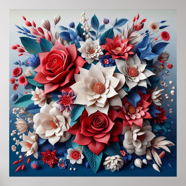 arrangemang blommigt poster (Framsidan)