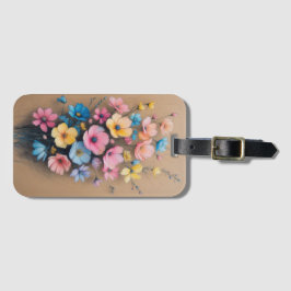 Arrangemang färgad Blommigt Bagagebricka