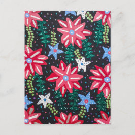 Arrangemang fet Blommigt Vykort