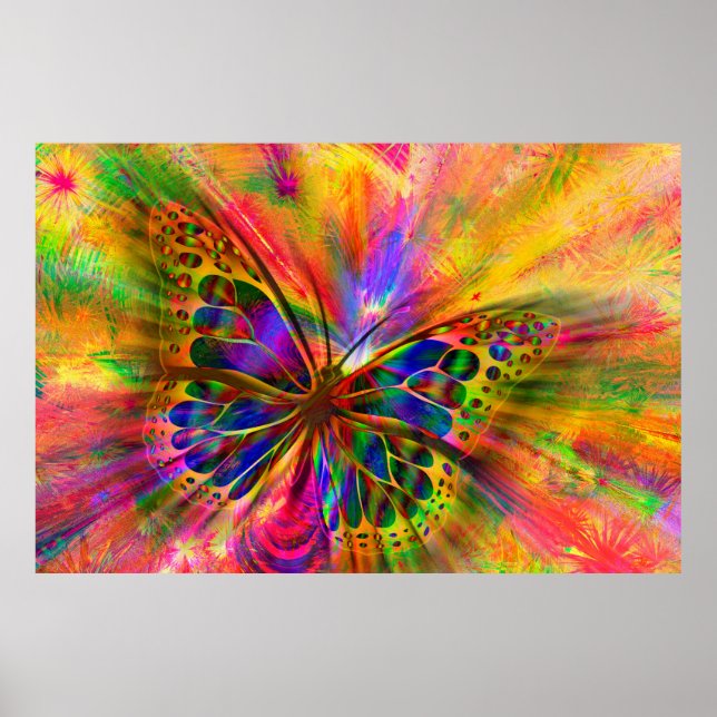 Arrangemang fjärilsetik poster (Framsidan)