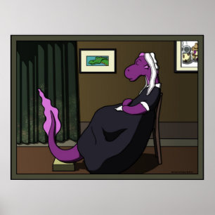 Arrangemang inom Lila och Grönt Poster