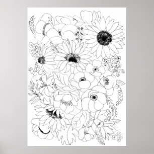 arrangemang linje teckning 2 poster