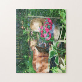 Arrangemang Oljemålning för blomsterträdgård Pussel