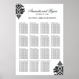 Arrangemang Poster för svartvitt sittande