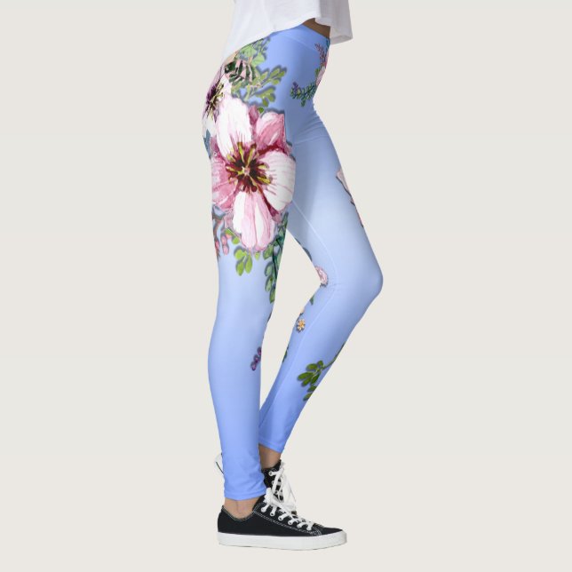 Arrangemangare för Blommor Blue Leggings (Höger)