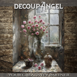 Arrangemangt laddningslagerfönster - Decoupage -