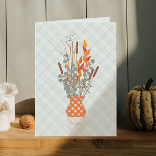 Arrangemangt mappat visitkort för thanksgiving - t helgkort