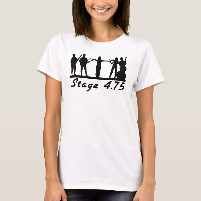 Arrangera 4,75 i svart tee (Framsida)