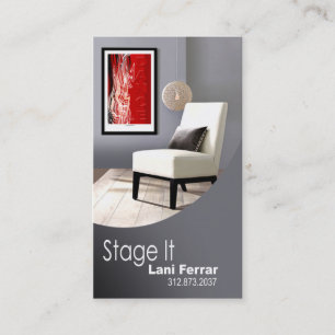 "Arrangera det" den hem- stageren, den inre Visitkort