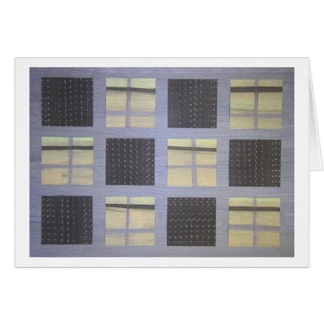 Arrangera i rak linje av stjärnorna hälsningskort (Framsidan Horizontal)