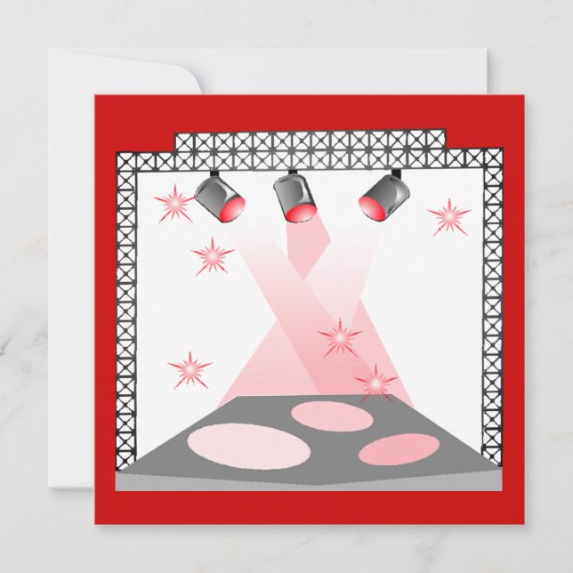 ARRANGERA PARTYET FÖR SHOWEN FÖR TALANGEN FÖR INBJUDNINGAR (Framsida)